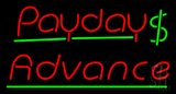 Red Payday Advance Dollar Logo Neon Sign
