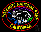 Yosemite National Park California Neon Sign