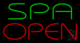 Green Spa Open Neon Sign