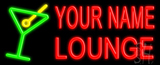 Custom Martini Glass Logo Lounge Neon Sign