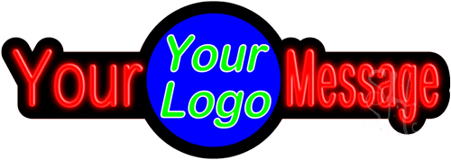 Custom Center Logo Neon Sign