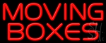 Moving Boxes Neon Sign