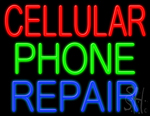 Cellular Phone Repair Neon Sign