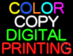 Color Copy Digital Printing Neon Sign