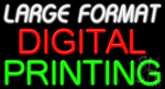 Large Format Digital Printing Neon Sign