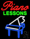 Piano Lessons Neon Sign