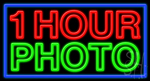 1 Hour Photo Neon Sign