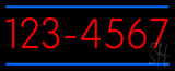 Custom Phone Double Line 6 Numbers Neon Sign