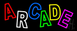 Double Stroke Multicolored Arcade Neon Sign