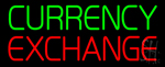 Green Currency Exchange Neon Sign