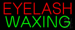 Red Eyelash Green Waxing Neon Sign