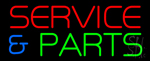 Service And Parts Neon Sign