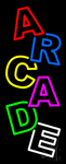 Vertical Multicolored Arcade Neon Sign