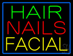 Hair Nails Facial Neon Sign