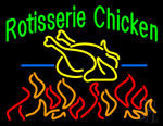 Green Rotisserie Chicken Neon Sign