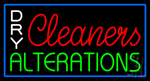 Dry Cleaners Alterations Neon Sign