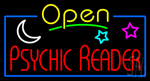 Yellow Open Red Psychic Reader Neon Sign