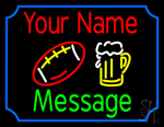 Custom Beer Glass And Baseball Neon Sign