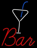 Bar With Martini Glass Neon Sign