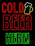 Cold Beer Here Neon Sign