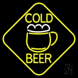 Cold Beer With Mug Neon Sign