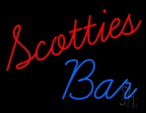 Scotties Bar Neon Sign