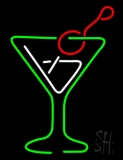 Red Green Martini Glass Neon Sign