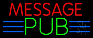 Custom Message Pub Neon Sign