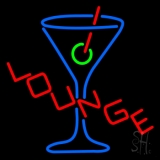 Lounge With Martini Glass Neon Sign