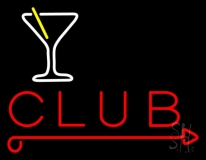Martini Glass Club Neon Sign