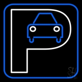 Parking With Car Neon Sign