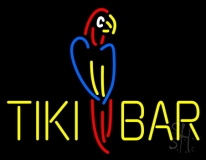 Tiki Bar Parrot Neon Sign