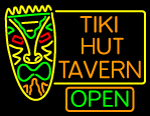 Tiki Hut Tavern Bar Neon Sign