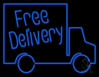 Free Delivery With Van Neon Sign