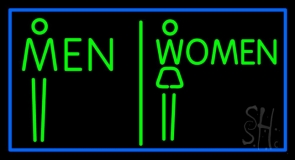 Men And Women Restroom Neon Sign