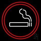 Round Cigar With Smoke Neon Sign