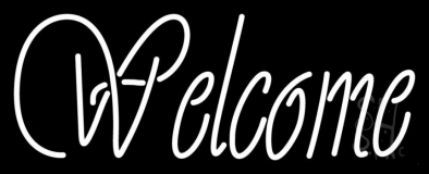 Cursive Welcome Neon Sign