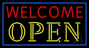 Welcome Open Bar Neon Sign
