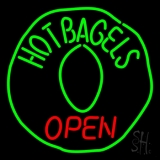 Hot Bagels Open Neon Sign
