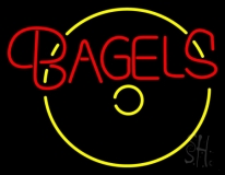 Round Bagels Neon Sign
