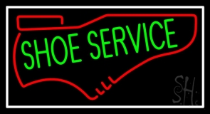 Green Shoe Service Neon Sign
