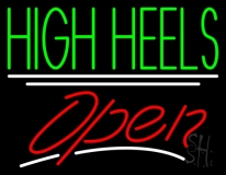 High Heels Open Neon Sign