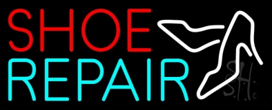 Red Shoe Turquoise Repair With Sandals Neon Sign
