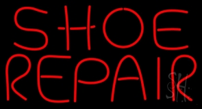Shoe Repair Red Neon Sign