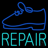 Turquoise Repair Shoe Neon Sign