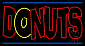 Double Stroke Donuts Neon Sign