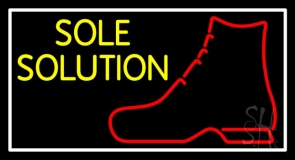 Yellow Sole Solution Neon Sign