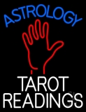 Blue Astrology White Tarot Readings Neon Sign