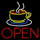 Hot Tea Open Neon Sign
