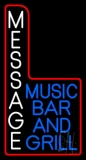 Custom Blue Music Bar And Grill Neon Sign